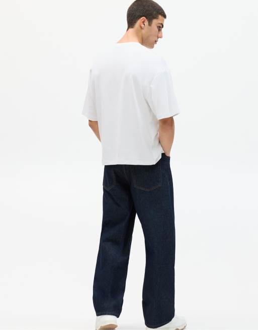 Pull&Bear – Kastiges Oversize-T-Shirt in Weiß, 4 von 4