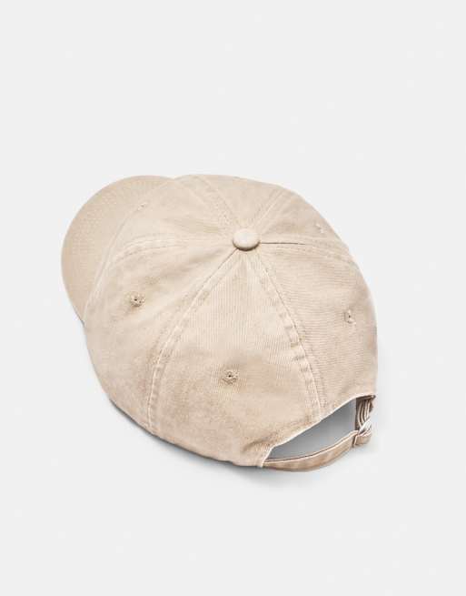 Pull&Bear keps med broderi i sand, 2 av 5