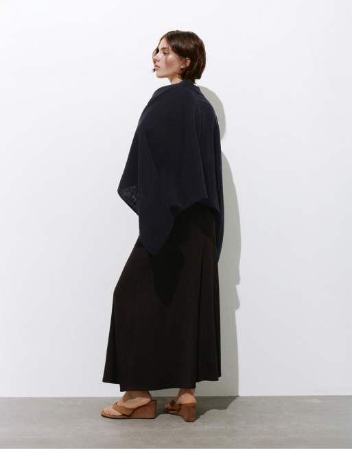 Pull&Bear - Kimono corto in chiffon nero, 4 di 4