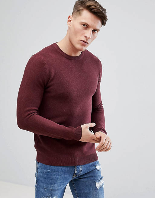 Pull&Bear Knitted Jumper In Red | ASOS