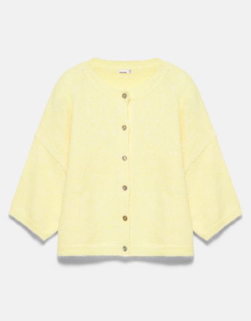 Pull&Bear kofta med korta ärmar i gult, 4 av 6