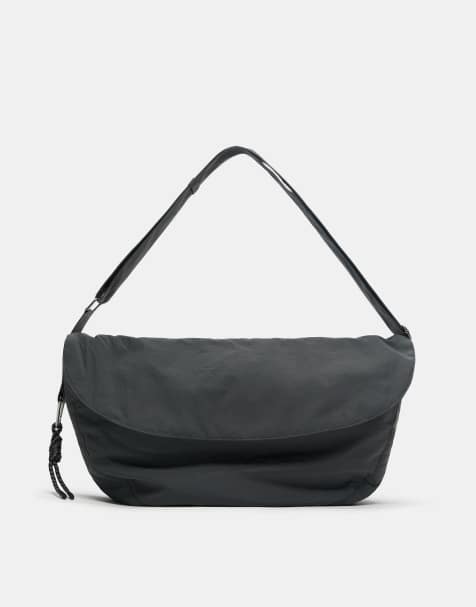 Pull&Bear - Koksgrå tote-taske med udsmykninger - view 1