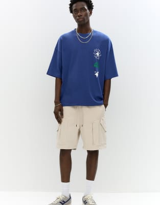 Pull&Bear - Komfortable beige cargo-bermudashorts - view 1
