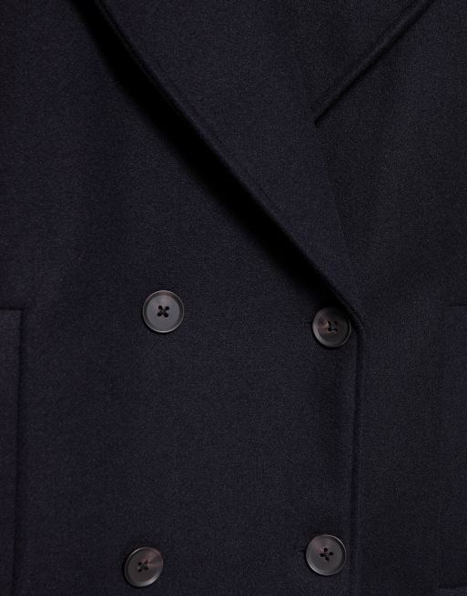 Pull&Bear kort frakke i navy, 7 af 7
