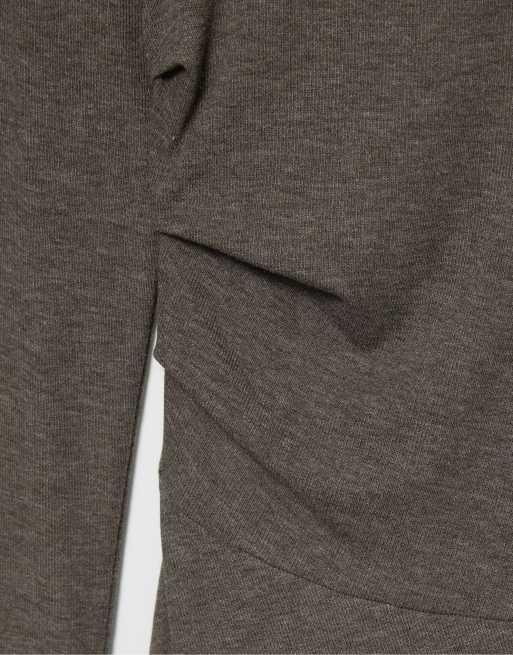 Pull&Bear kort kjole med rynkedetaljer i grå, 6 af 7