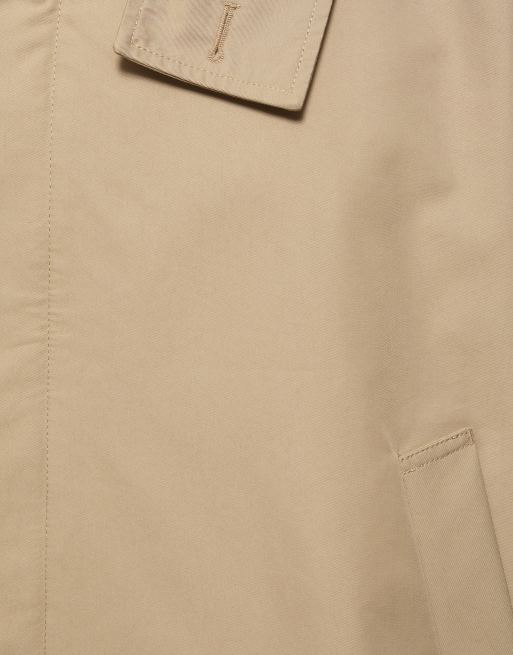 Pull&Bear kort trenchcoat i sandfärg, 7 av 7