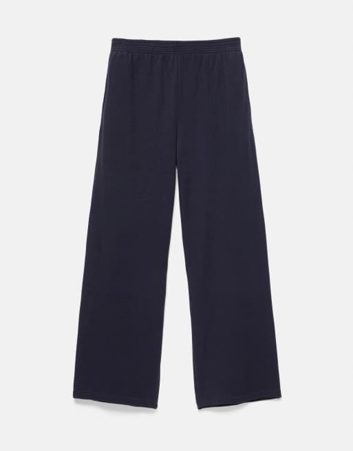 Pull&Bear kraftige joggingbukser i navy, 5 af 7