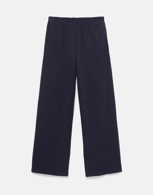 Pull&Bear kraftige joggingbukser i navy, 7 af 7