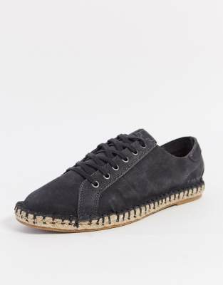 navy lace up espadrilles