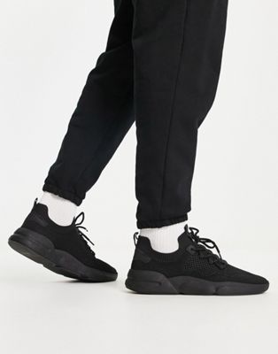 Pull&Bear lace up runner trainers 