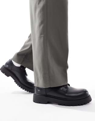 Черные ботинки на шнуровке Pull-Bear 10090₽