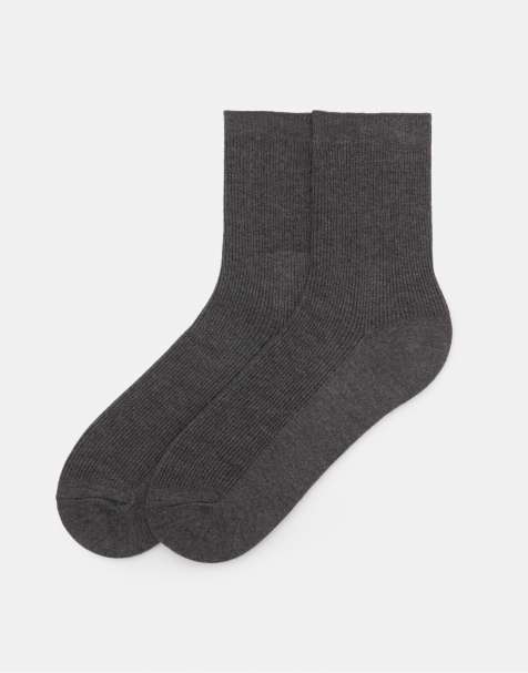 Pull&Bear – Lange Socken in Grau - view 1