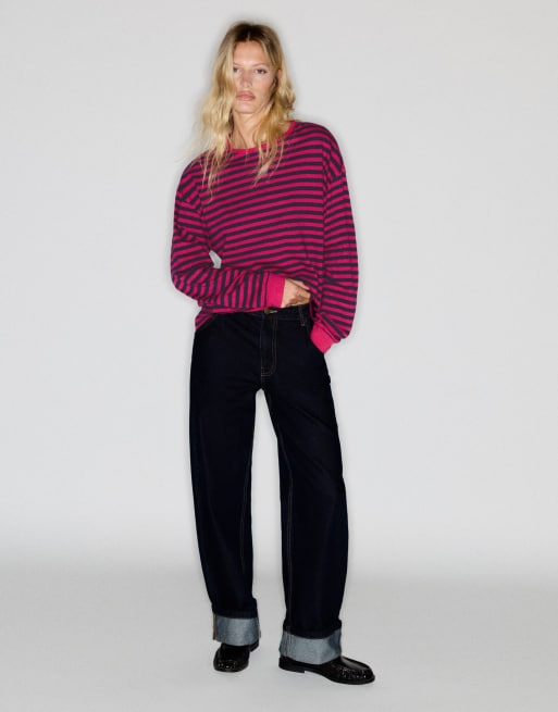 Pull&Bear langærmet stribet T-shirt, 4 af 7