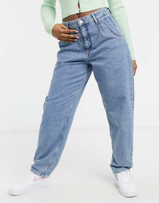 Pull Bear Lassige Jeans In Verwaschenem Blau Asos