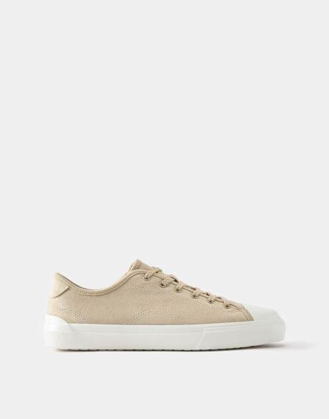 Pull&Bear lässige Sneaker mit Detail in Ecru - view 1