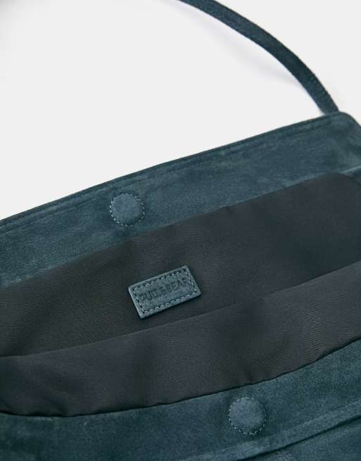 Pull&Bear læder-shoppertaske i blå, 4 af 4