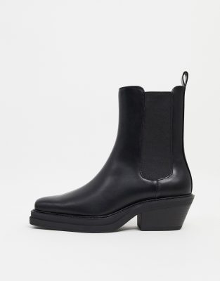pull&bear platform chelsea boot