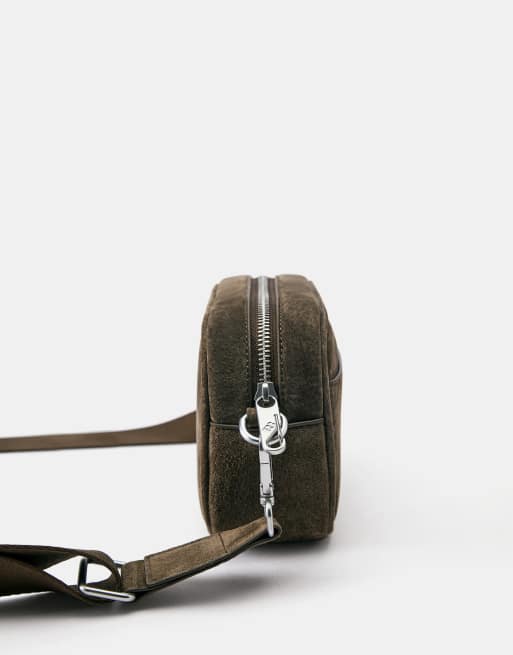 Pull&Bear Leather crossbody bag in brown, 2 of 6