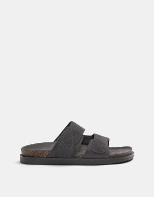 Pull&Bear leather flat sandals 