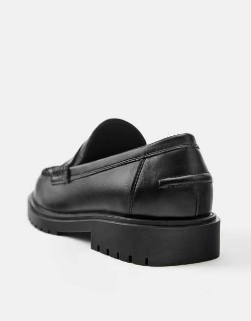 Pull&Bear legere Loafer in Schwarz, 4 von 4