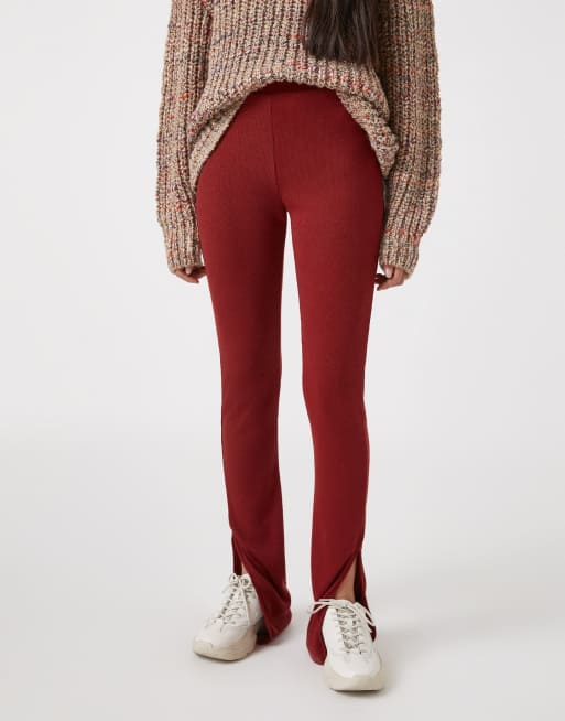 Pull&Bear - Legging d'ensemble doux au toucher - Rouille