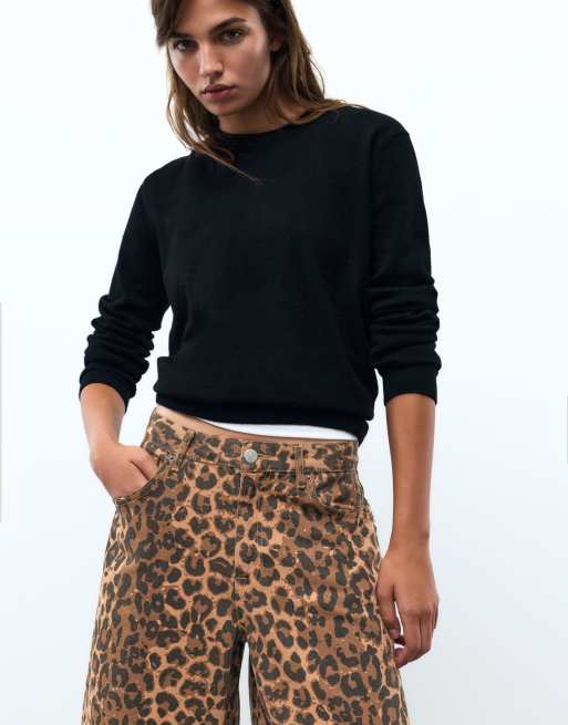 Pull&Bear Leopard-Jorts mit Leopardenmuster, 3 von 7