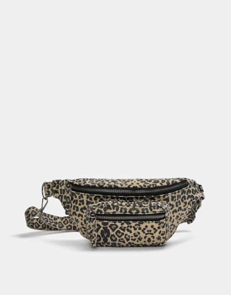 Pull&Bear leopard print belt bag in leopard - view 1