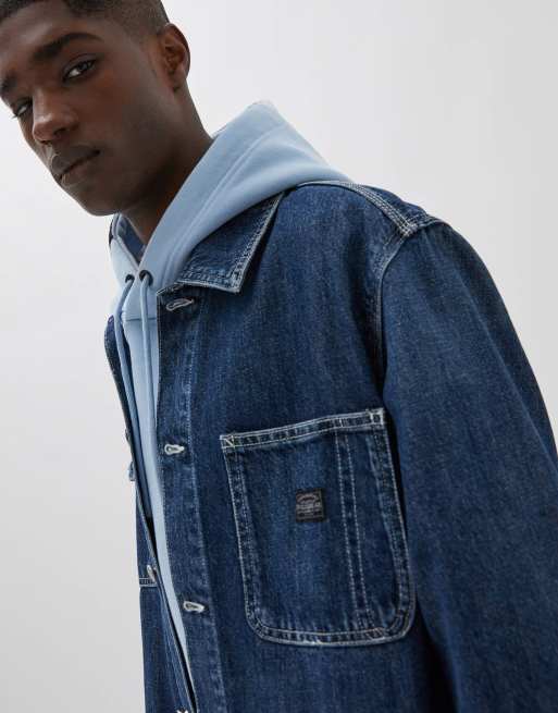 Pull&bear denim jacket on sale in light blue