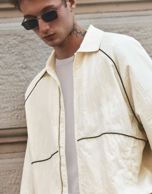Pull&Bear lightweight set in off white, 2 of 3