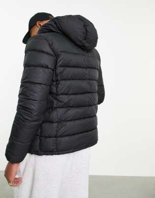 pull and bear hooded puffer jacket