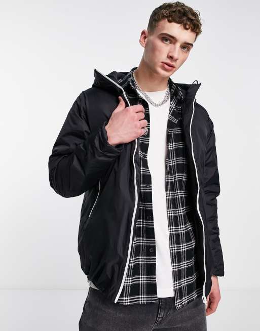 Pull&Bear lightweight jacket in black | ASOS