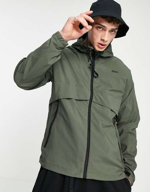 Pull&Bear lightweight jacket in khaki | ASOS