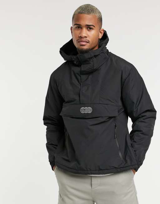 Pull&Bear lightweight padded jacket in black