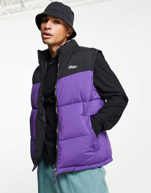 Pull&Bear – Lila, vadderad väst