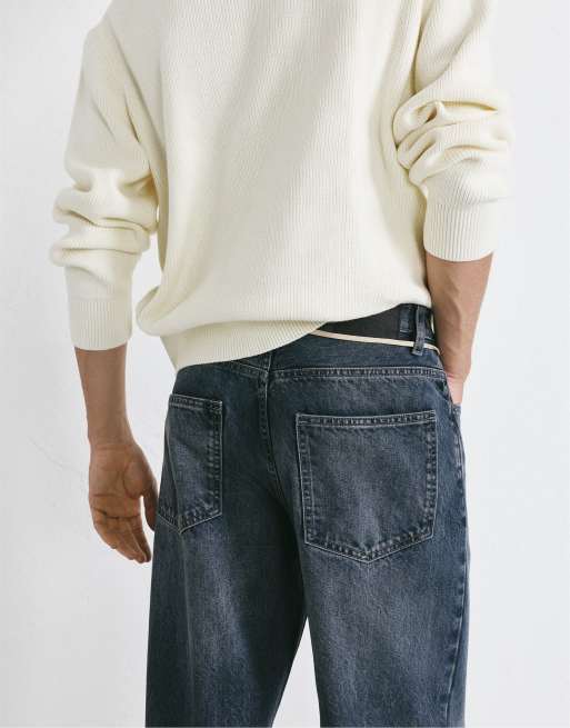 Pull&Bear – Lilablå, baggy jeans, 5 av 7