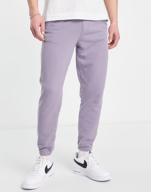 Pull&Bear – Liliowe dopasowane joggersy