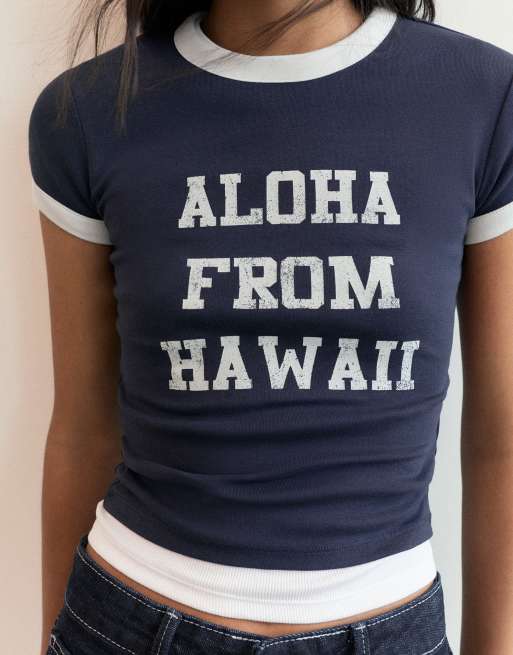 Pull&Bear Lilo & stitch regular t-shirt in navy, 5 of 7