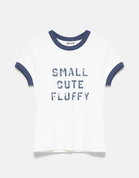 Pull&Bear Lilo & Stitch slim-fit T-shirt in wit - view 1