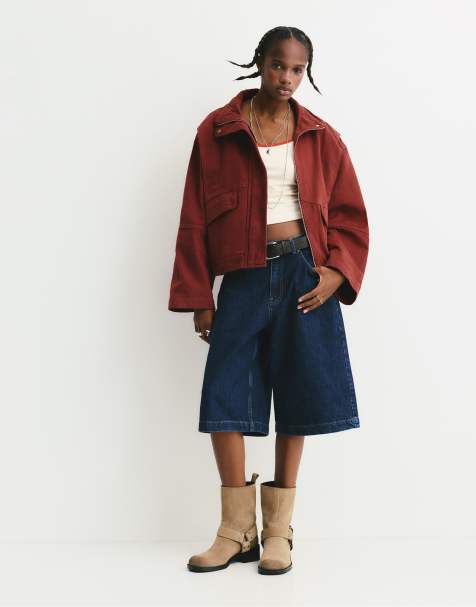 Pull&Bear – Ljusrosa jacka med påsydda fickor - view 1