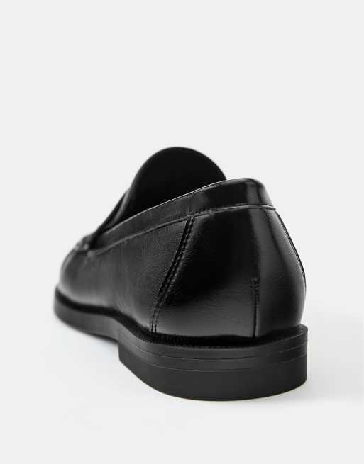 Pull&Bear Loafer mit Raffungen in Schwarz, 4 von 4