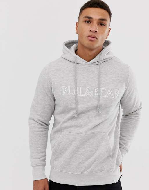 Pull and shop bear grey hoodie