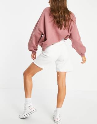 denim long shorts