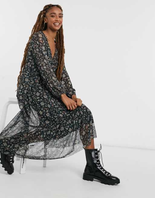 Pull and bear robe fleur new arrivals