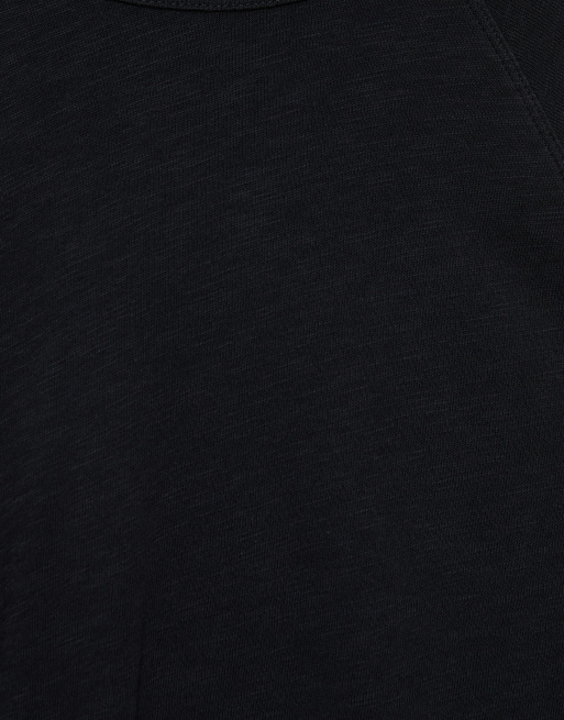 Pull&Bear Long sleeve raglan t-shirt in black, 6 of 7