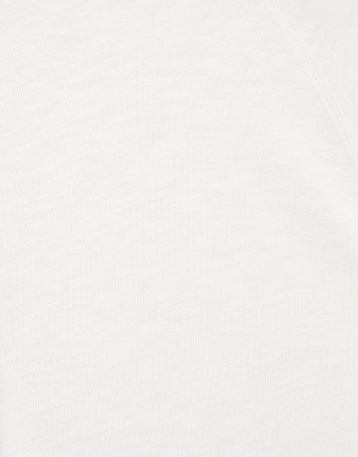 Pull&Bear Long sleeve raglan t-shirt in off white, 7 of 7