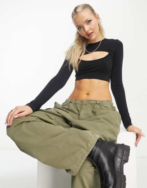 shrug crop top