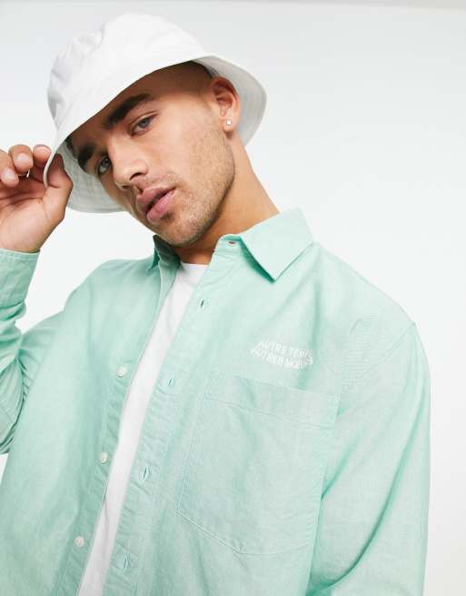 Mint green long store sleeve shirt