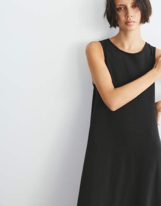 pull and bear t shirt dress Pull&Bear t-shirt mini dress in black