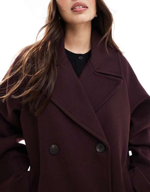 Pull and bear burgundy jacket best sale