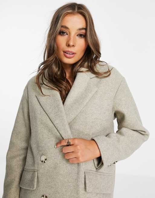 Long on sale beige peacoat